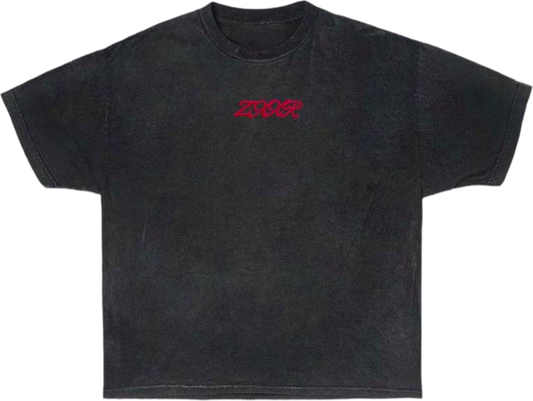 Camiseta oversized boxy Spiritual Gangsta, Preto marmorizado, frente, imagem original da peça
